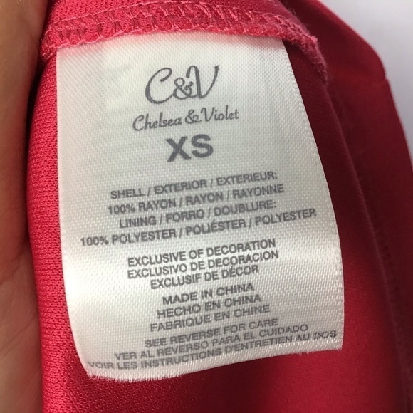 Chelsea & Violet Raspberry April Embroidered Dress - Picture 6 of 6